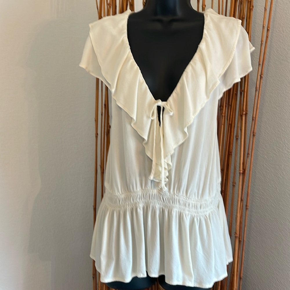 Off White Large Super Soft Blouse